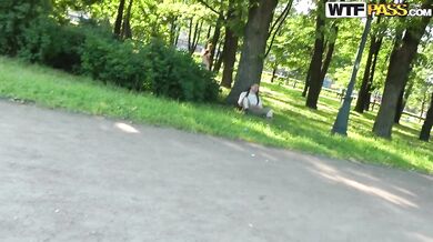 Fucking in nature with pretty babe