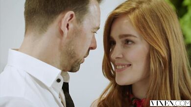 Sex with young horny redhead