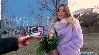 Sex for money with busty blonde MILF