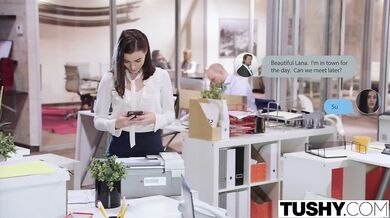 Lovely Lana Rhoades got double penetrate