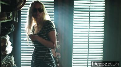 Sexy girls and lucky guy in threesome