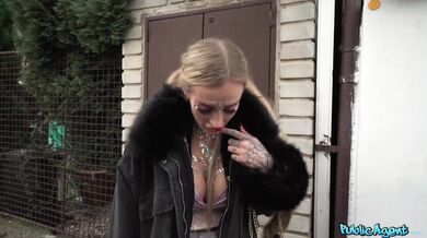 Blonde dancer's POV blowjob and cumsho