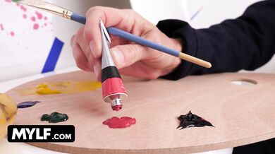 MYLF - Getting her model's cock ready for action