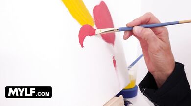 MYLF - Getting her model's cock ready for action