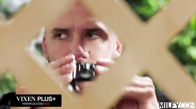 Married MILF Aviana Violet gets her tight pussy fucked raw by her neighbor