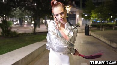 Sirena Milano takes the full length of a thick dick in her tight star until it stays wide open