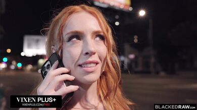 Tiny redhead Madi Collins goes airtight in her first ever BBC gangbang