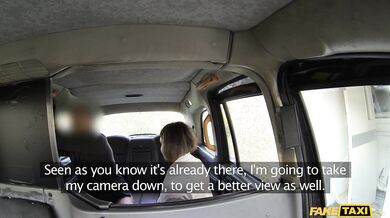 Curvy Brit babe takes a thick cock in her tight ass during a taxi ride