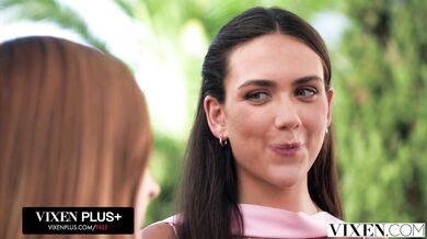 Secret girlfriends Vixi Rafi and Melanie Marie turn into total cum-sluts as they share a thick rod and get their tightest holes absolutely pulverized