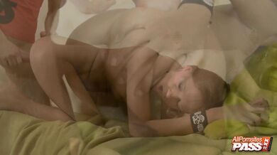 Elena Sweet takes a massive load deep inside her rectum after getting her tight ass-hole pulverized in a wild session