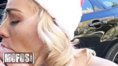 Chad picks up sexy Mrs. Claus Haley Reed for a night of raw holiday teasing and filth