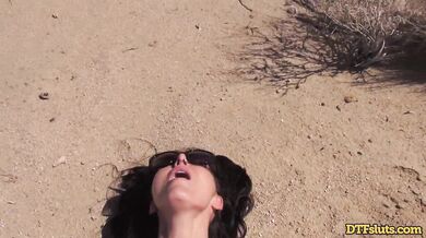 Wild desert fuck session on the burning sand dunes far away from everyone