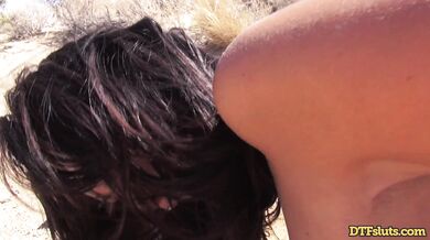 Wild desert fuck session on the burning sand dunes far away from everyone