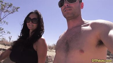Wild desert fuck session on the burning sand dunes far away from everyone
