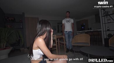 Best friend gives permission to wreck his sisters tight pussy