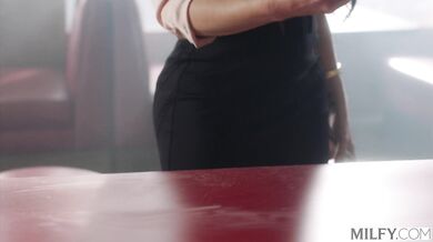 Gorgeous MILF Savanah Storm gets her tight slit fucked raw and totally stretched out