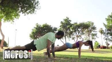 Catalina Ossa surrenders her hungry slit for a deep drilling on the grass