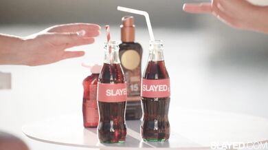 Eve Sweet and Lilly Bell enjoy a wild lesbian encounter filled with wet and hungry licking