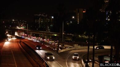 Tiny blonde Lilly Bell takes a giant black cock deep in her throat for her husbands camera