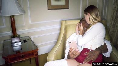 Tiny blonde teen Haley manages to handle the biggest black member on earth