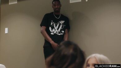 Emma Rosie and Isabella Jules share a massive black cock and take turns reaching climax