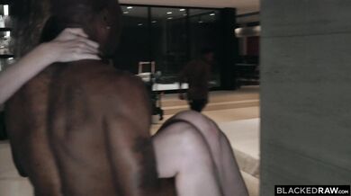 Ashley Lane takes on two huge black cocks at once in a wild tag-team session