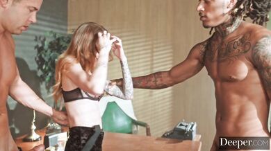 Kendra Cole loses control and screams in pleasure during this intense double penetration