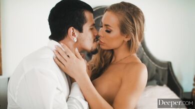 Nicole explores her wildest fantasies while being serviced by a powerful and hung stud