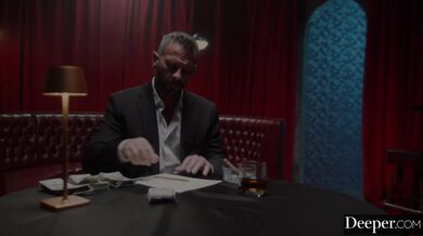 Valerica Steele loses control and squirts hard while riding her older boss' thick wood