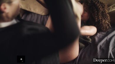 Cecilia loses herself in a world of dominance and pleasure while being drilled hard