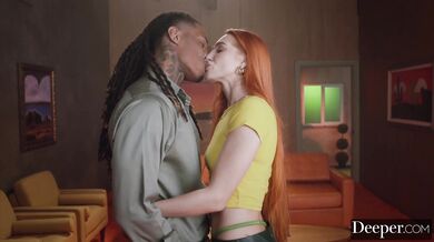 Redhead bombshell Little Dragon takes every inch of a powerful BBC in her secret tryst