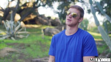 A gorgeous officer in uniform decides to skip the jail time and punish a bad boy with her body