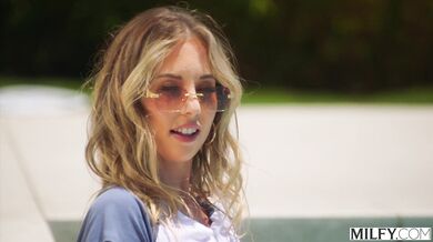 Total satisfaction for blonde beauty Millie Morgan as she takes on two monster BBCs at once