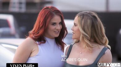 Abby Rose and Aderes Quin drench the sheets with non-stop squirting during an intense fuckfest