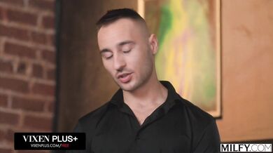 Abby Rose and Aderes Quin drench the sheets with non-stop squirting during an intense fuckfest