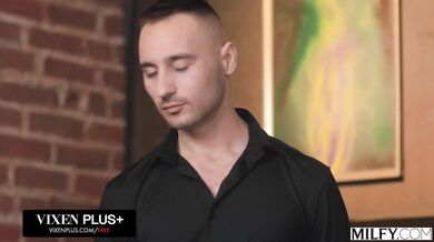 Abby Rose and Aderes Quin drench the sheets with non-stop squirting during an intense fuckfest