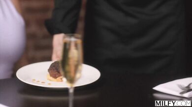 Laura Bentley can't hide her hunger for the pool boy's thick wood as she drains him poolside