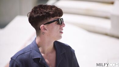 Laura Bentley can't hide her hunger for the pool boy's thick wood as she drains him poolside