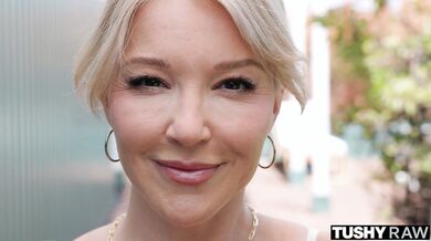 Laura Bentley pushes her limits while taking a massive member deep inside her small, tight ass