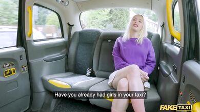 Blonde Brazilian hottie needs a new prescription, so she pays for her glasses with some intense backseat action