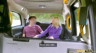 Blonde Brazilian hottie needs a new prescription, so she pays for her glasses with some intense backseat action