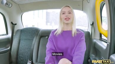 Blonde Brazilian hottie needs a new prescription, so she pays for her glasses with some intense backseat action