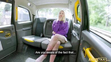 Blonde Brazilian hottie needs a new prescription, so she pays for her glasses with some intense backseat action