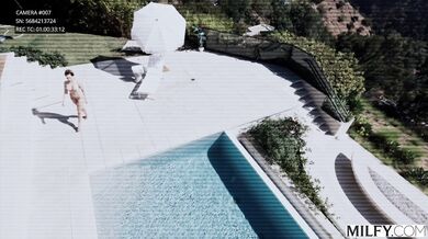 Melissa Stratton handles two giant black members at once during a high energy session