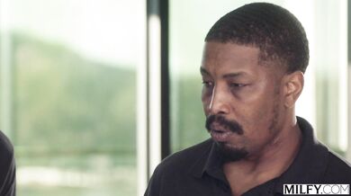 Melissa Stratton handles two giant black members at once during a high energy session