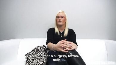 Czech girl with glasses takes every inch deep in her wet hole