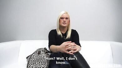 Czech girl with glasses takes every inch deep in her wet hole