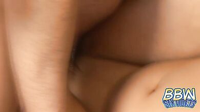 BBW Sophia Mounds taking a deep messy creampie