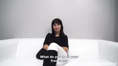 Attractive brunette at Czech casting in hardcore POV