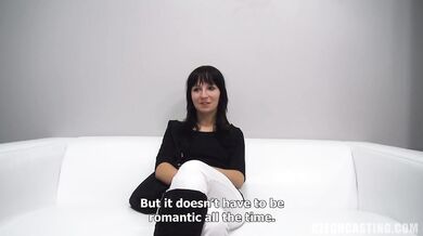 Attractive brunette at Czech casting in hardcore POV